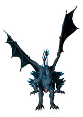 Fototapeta premium 3D Rendering Fairy Tale Dragon on White