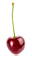 Cherry isolated on white background with clipping path