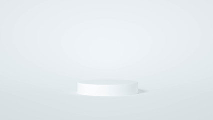 Minimalism abstract background, pedestal. 3d illustration, 3d rendering.