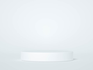 Minimalism abstract background, pedestal. 3d illustration, 3d rendering.