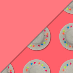 Summer concept template or mock up.