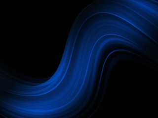 Obraz premium Abstract blue background, color wave for design brochure, website, flyer
