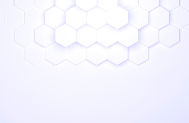 abstract hexagon background as template - 3D Illustration