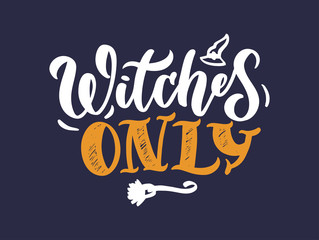 Halloween logo. October holiday celebration handwritten lettering. Halloween festive decoration, stickers pack. Trick or treat, happy boo day, pick your poison, children and adults party calligraphy f