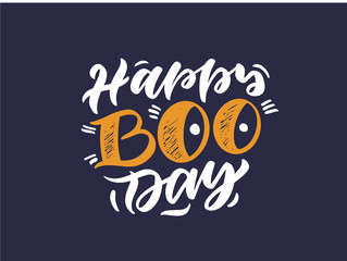 Halloween logo. October holiday celebration handwritten lettering. Halloween festive decoration, stickers pack. Trick or treat, happy boo day, pick your poison, children and adults party calligraphy f