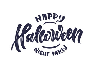Halloween logo, lettering, phrases