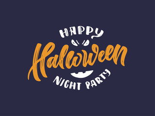 Halloween logo, lettering, phrases