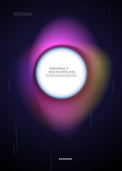 Vector abstract background, Composition colorful fluid abstraction, holographic and gradient color design for backgrounds. Layout template for banner, poster, wallpaper, flyer, brochure