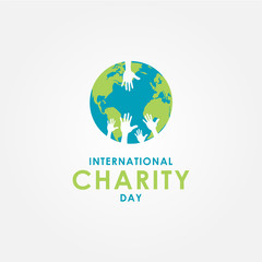 International Day of Charity Vector Design Template