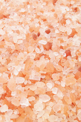 Pink himalayan rock salt as background