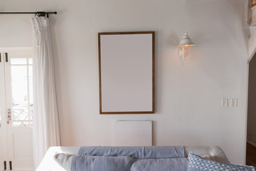 Picture frame in living room at home