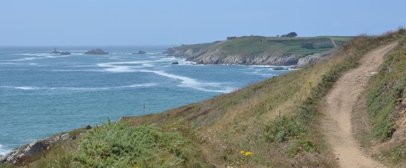 GR 34, Pointe de St Mathieu, Finistère, Bretagne, France