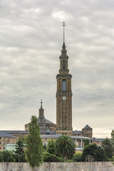 Obraz premium The Labor University of Gijón is located in the municipality of Gijón. It is one of the most beautiful monuments in Asturias (Spain)