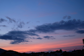 Fototapeta premium sunset in mountains