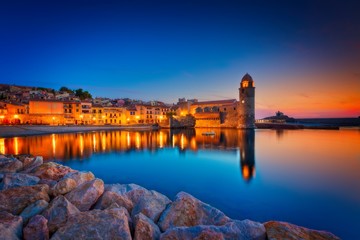 Lever de soleil sur Collioure
