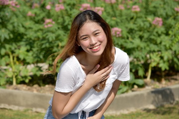 Attractive Diverse Female Laughing