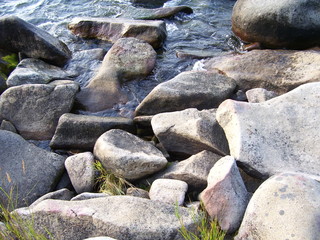 stones in water