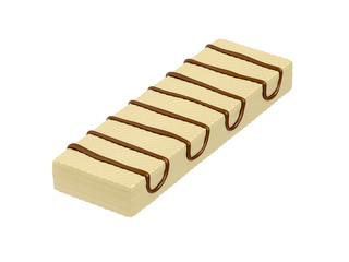 White chocolate wafer