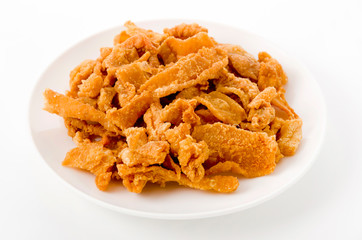 鶏皮のカリカリ揚げ