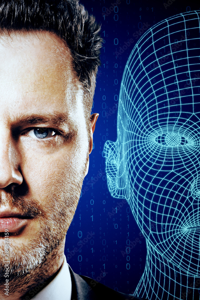 Poster ai and robotics concept