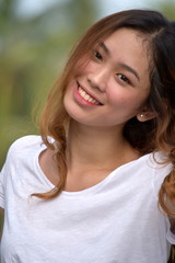 Beautiful Filipina Female And Happiness