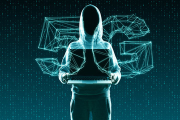 Web and hacking concept