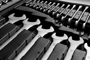 Close-up of Mechanics Tool Kit