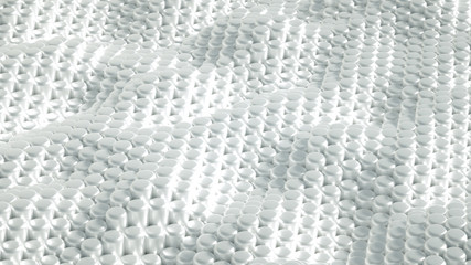 Naklejka premium Beautiful, luxury, elegant festive bead background. 3d illustration, 3d rendering.