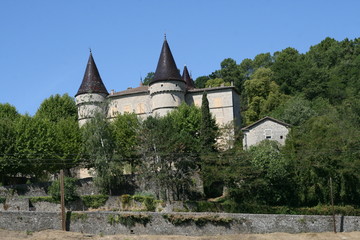 Fototapeta na wymiar le château de Chambonas en Ardèche