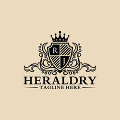 Heraldry Logo Collection Vector Template
