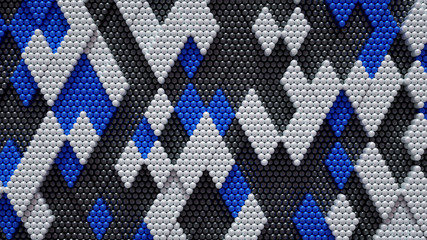 Beautiful, luxury, elegant festive bead background. 3d illustration, 3d rendering.