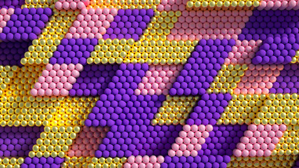 Beautiful, luxury, elegant festive bead background. 3d illustration, 3d rendering.