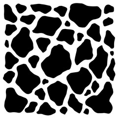 cow pattern black white vector illustration design hand drawing