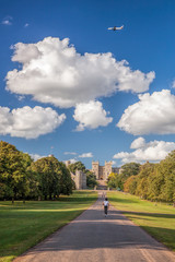 Windsor castle with garden near London, United Kingdom