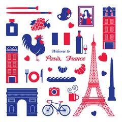 Fotobehang Paris, France Landmarks and Travel Objects © muchmania