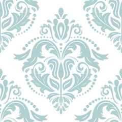 Fototapeta premium Orient vector classic pattern. Seamless abstract background with vintage light blue elements. Orient background. Ornament for wallpaper and packaging