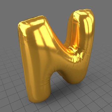 Foil letter N balloon