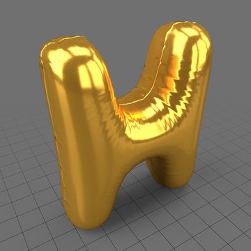 Foil letter H balloon