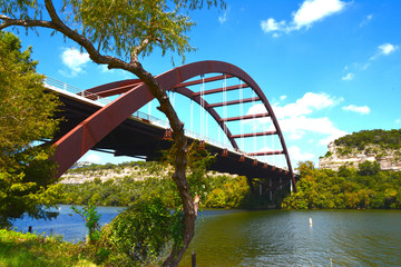 Percy V. Pennybacker Bridge across Lake Austin.