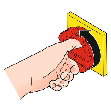 Hauptschalter/ Drehschalter  [coloriert]