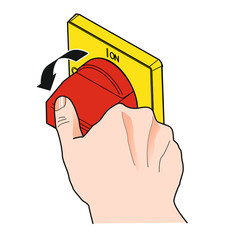 Hauptschalter/Hebel [coloriert]