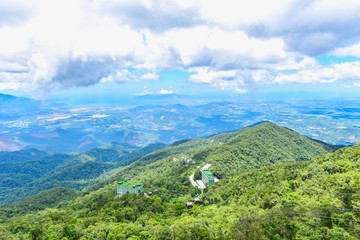 Fototapeta premium Aerial View of Scenery from Ba Na Hills