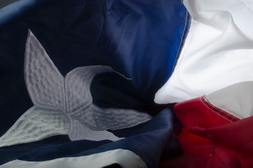 Texas flag in concave