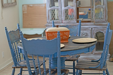 Rustic country table setting