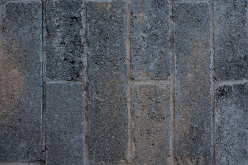 Blue wall tiles as a vertical texture.