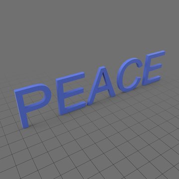 Peace word
