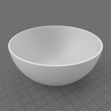 Empty cereal bowl