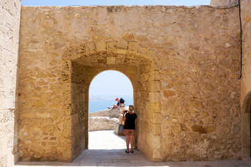 Santa Barbara Castle in Alicante, Spain