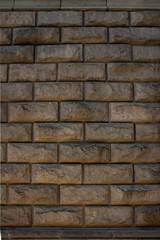 Grey wall bricks texture.
