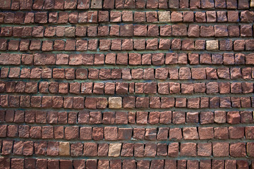 Reddish floor squared blocks texture.